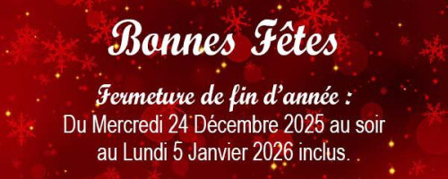 Fermetures de fin d'année